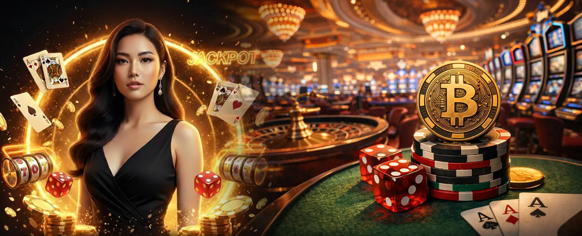 lodi646 online casino platform with gold and black theme, showcasing diverse games and a welcoming interface